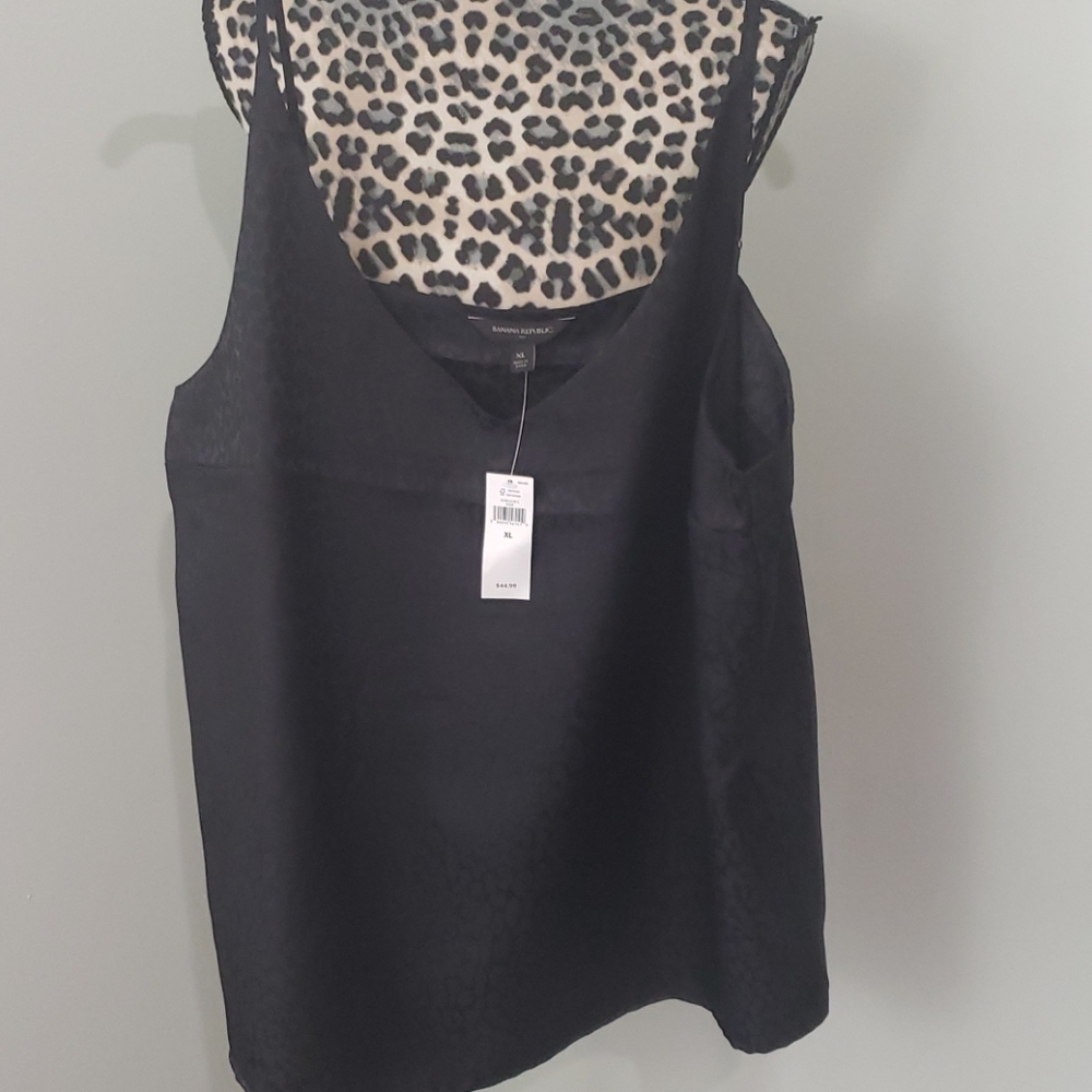Black cheetah cami